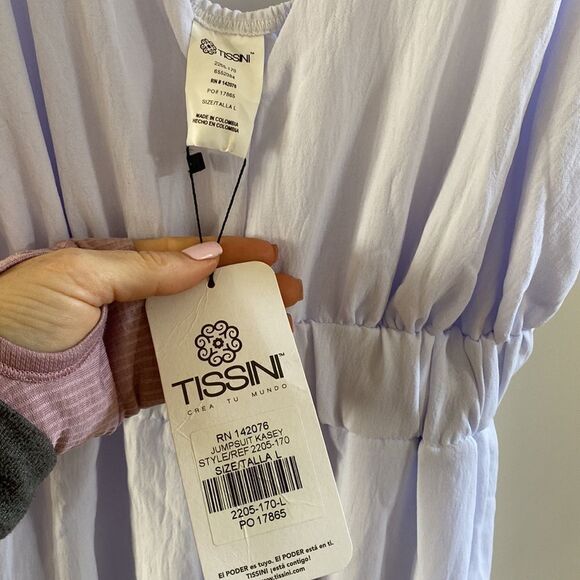 Tissini Jumpsuit Kasey Rn 142076 White L Nwt in packaging - Picture 7 of 8